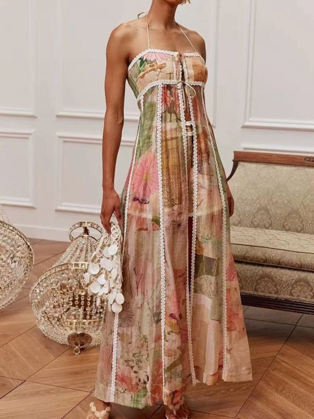 Zimmermann Floral Strapless Wide-Leg Jumpsuit - Multicolor